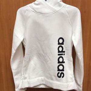 NWT adidas pullover hoodie cross over neckline